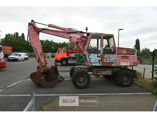 Atlas 1304 graafmachine/bandenkraan - afbeelding 12 van  22