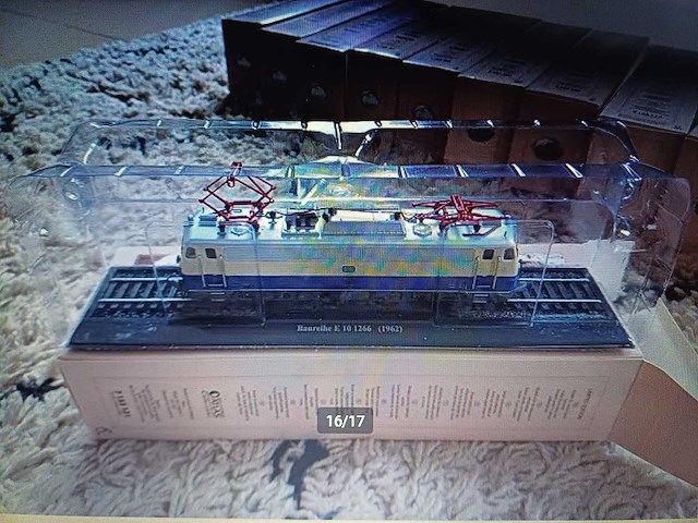 Atlas collection edities - collectio trains miniatuur 15x - vintage speelgoed - afbeelding 1 van  17