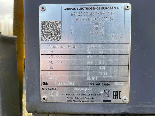 Atlas copco - h5+ - 2019 - lichtmast voor onderdelen - afbeelding 3 van  13