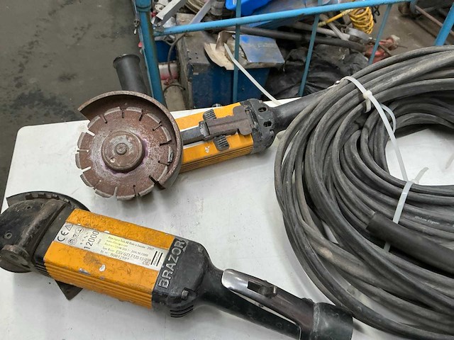 Atlas copco brazor haakse slijper (2x) - afbeelding 3 van  4