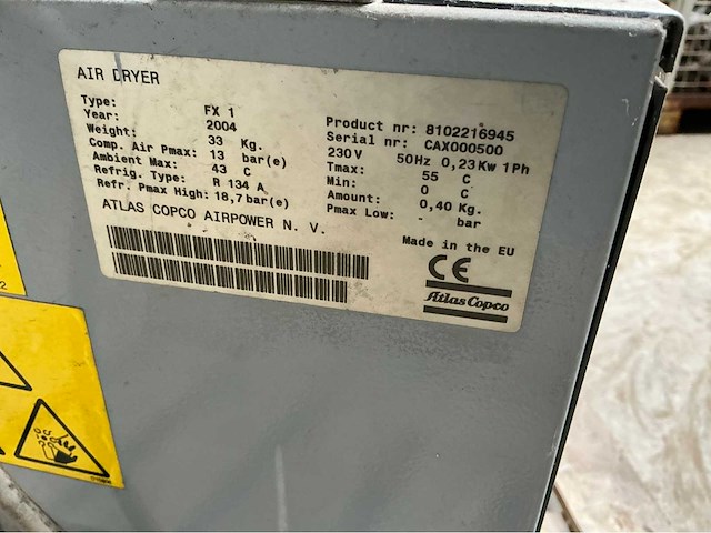 Atlas copco fx1 luchtdroger - afbeelding 5 van  5