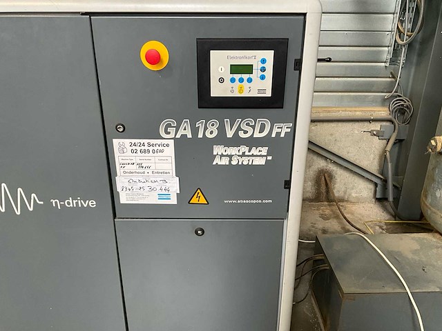 Atlas copco ga 18 vsd ff compressor - afbeelding 3 van  6