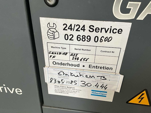 Atlas copco ga 18 vsd ff compressor - afbeelding 5 van  6