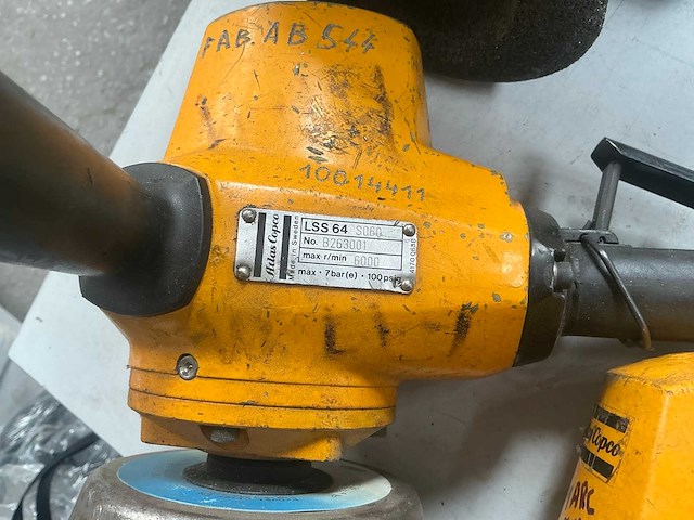 Atlas copco lss64 / gtg40 pneumatische handschuurmachine (3x) - afbeelding 5 van  7