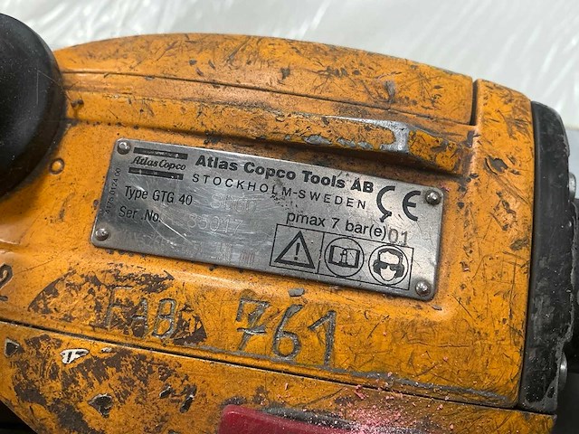Atlas copco lss64 / gtg40 pneumatische handschuurmachine (3x) - afbeelding 7 van  7