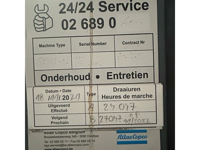 Atlas copco luchtcompressor - afbeelding 3 van  8