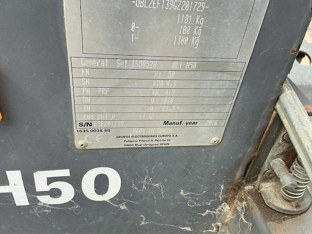 Atlas copco qlt h50 lichtmast / mobiele generator - afbeelding 7 van  21