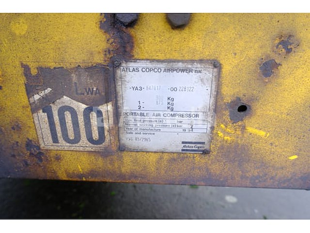 Atlas copco xas65 sleepcompressor - afbeelding 16 van  16