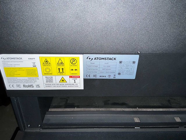 Atomstack kraft k2 laser graveer machine electronica - afbeelding 3 van  16