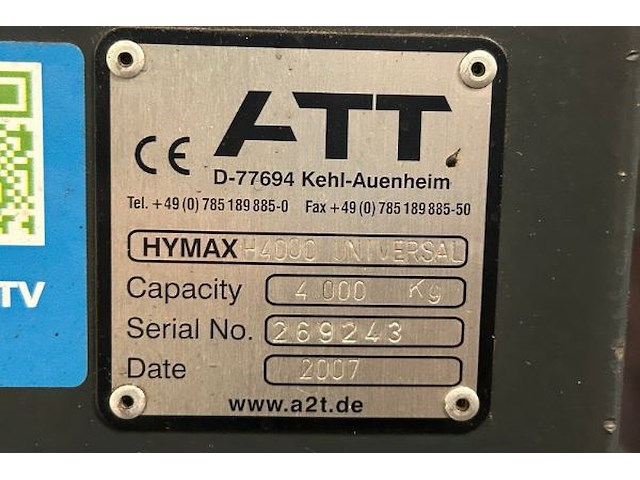 Att nussbaum 2-paal hefbrug 4000 kg - afbeelding 2 van  13