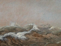 Attrib. to cornelis verbeeck (1590-1633), two-masted ship off a rocky coast, oil on oak 26 x 44 cm. (10.24 x 17.32 in.), frame: 37 x 55 cm. (14.57 x 21.64 in.) - afbeelding 6 van  6