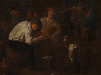 Attrib. to egbert i van heemskerck (1634/35-1704), drinkers in an inn, oil on canvas 26 x 21.5 cm. (10.24 x 8.46 in.), frame: 33 x 29 cm. (12.99 x 11.41 in.) - afbeelding 4 van  4
