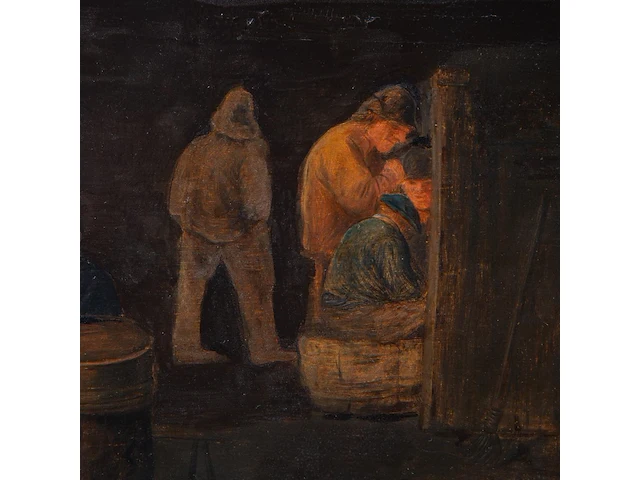 Attrib. to jan miense molenaer (1605-1668), smokers in an inn, oil on oak, 35 x 56 cm. (13.77 x 22.05 in.), frame: 50 x 70 cm. (19.67 x 27.55 in.) - afbeelding 5 van  7