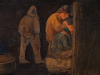 Attrib. to jan miense molenaer (1605-1668), smokers in an inn, oil on oak, 35 x 56 cm. (13.77 x 22.05 in.), frame: 50 x 70 cm. (19.67 x 27.55 in.) - afbeelding 5 van  7