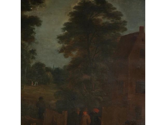 Attrib. to philipp de hondt (1683-1741), flemish village feast, ca. 1700, oil on canvas 124 x 94 cm. (48.82 x 37.00 in.), frame: 140 x 110 cm. (55.11 x 43.31 in.) - afbeelding 6 van  7