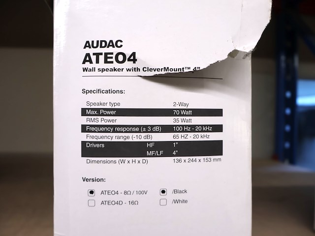 Audac speaker (x2) - afbeelding 2 van  3