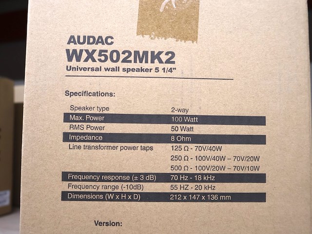 Audac speaker (x2) - afbeelding 3 van  4