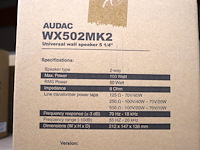 Audac speaker (x2) - afbeelding 3 van  4