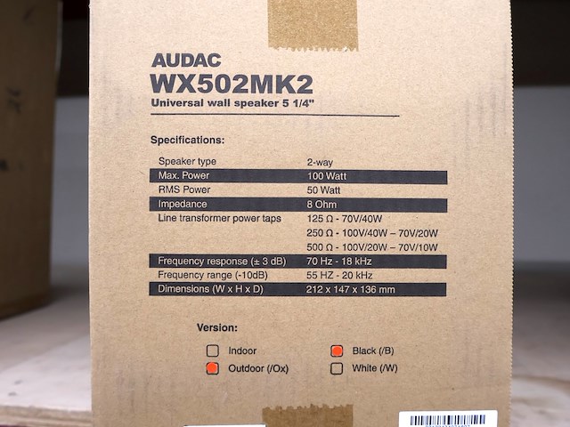 Audac speaker (x2) - afbeelding 3 van  4