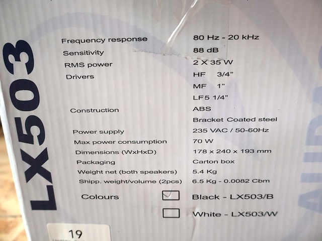Audac speaker (x2) - afbeelding 4 van  4