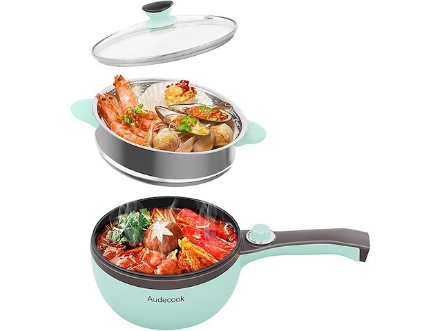 Audecook elektrische hot pot met stoompan - afbeelding 1 van  7