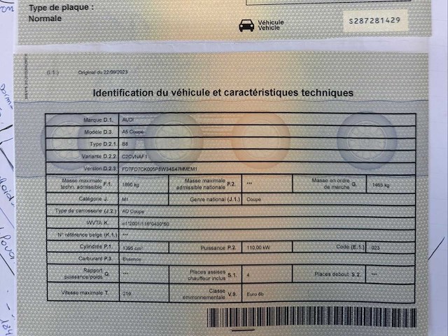 Audi a5 coupe b8 auto 2017 - afbeelding 1 van  6