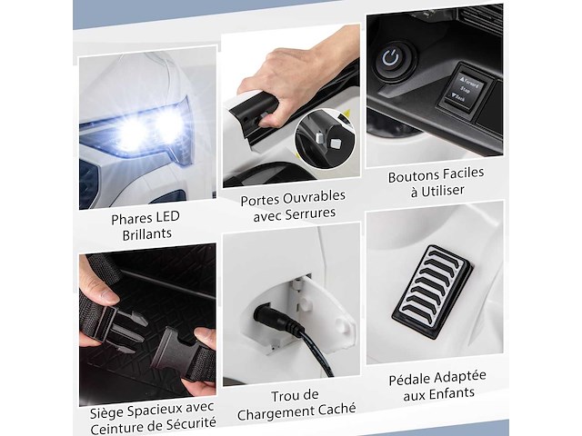 Audi sq8 12v elektrische auto voor kinderen - afbeelding 5 van  6