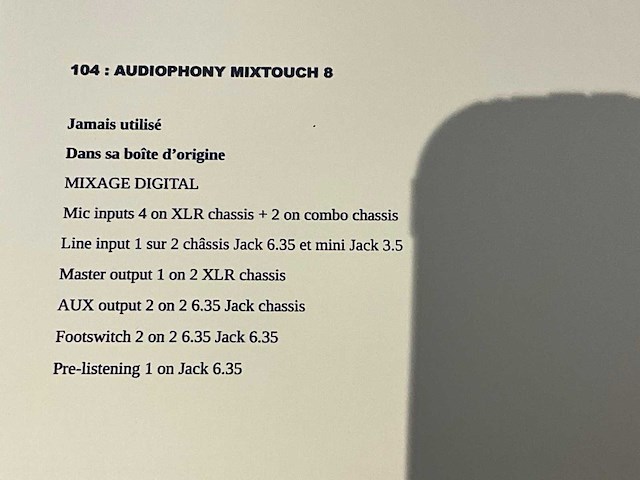 Audiophony mixtouch 8 digitale mengtafel - afbeelding 3 van  3