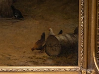 Auguste corkole (1822-1875), the departure of the carriage, 1862, oil on canvas 70 x 90 cm. (27.55 x 35.42 in.), frame: 92 x 112 cm. (36.21 x 44.09 in.) - afbeelding 4 van  6