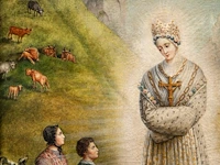 Auguste gaudry-vanhul (1781-1863), 'our lady of la salette', 1857, oil on canvas, 95 x 74 cm. (37.39 x 29.12 in.), frame: 102 x 81 cm. (40.15 x 31.89 in.) - afbeelding 5 van  7