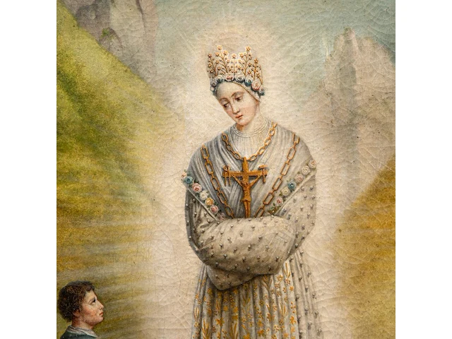 Auguste gaudry-vanhul (1781-1863), 'our lady of la salette', 1857, oil on canvas, 95 x 74 cm. (37.39 x 29.12 in.), frame: 102 x 81 cm. (40.15 x 31.89 in.) - afbeelding 6 van  7