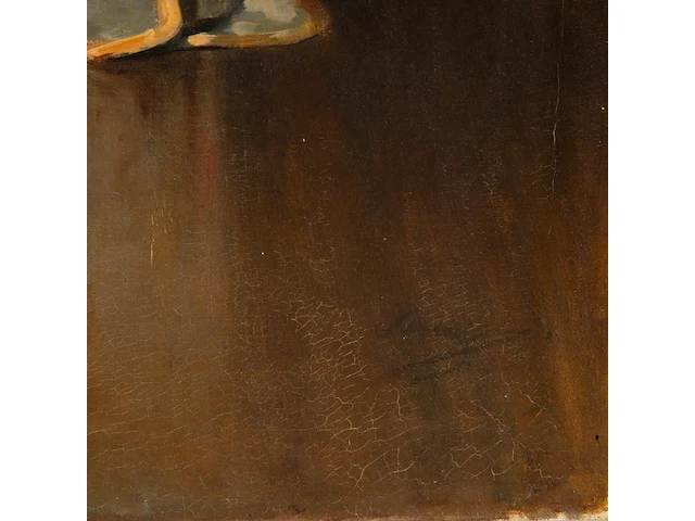 Auguste serrure (1825-1903), lady wearing a kimono in an interior, oil on canvas 80 x 45 cm. (31 1/2 x 17.71 in.), frame: 108 x 69 cm. (42.52 x 27.17 in.) - afbeelding 6 van  6