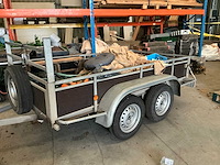 Auman dubbel-as ongeremde aanhangwagen - afbeelding 3 van  6