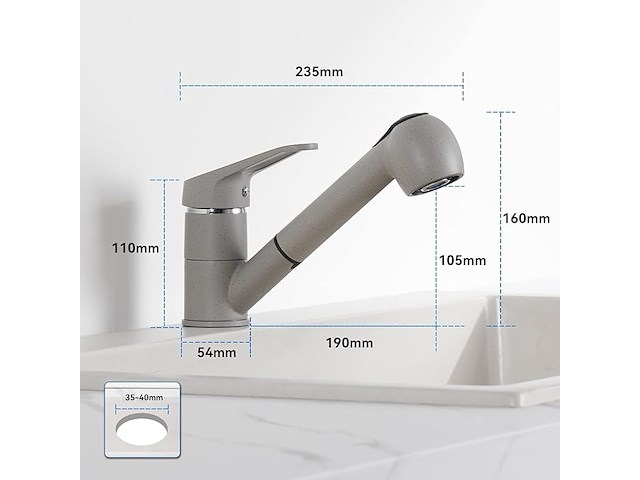 Auralum keukenkraan - afbeelding 4 van  6