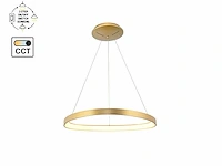 Auren design hanglamp goud 62cm 50w led cct 3 kleur & 3 stappen dimmen(1x)