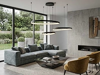 Auren design hanglamp zwart 42cm&62cm&82cm trio ring 160w led cct 3 kleur(1x) - afbeelding 4 van  6
