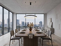 Auren design hanglamp zwart 82cm 70w led cct 3 kleur & 3 stappen dimmen(2x) - afbeelding 2 van  6
