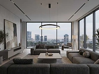 Auren design hanglamp zwart 82cm 70w led cct 3 kleur & 3 stappen dimmen(2x) - afbeelding 3 van  6