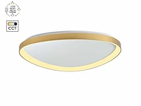 Auren design plafondlamp goud 62cm 50w led cct 3 kleur & 3 stappen dimmen(1x) - afbeelding 2 van  6