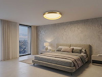 Auren design plafondlamp goud 62cm 50w led cct 3 kleur & 3 stappen dimmen(1x) - afbeelding 1 van  6