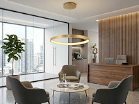 Auren goud hanglamp 62cm 50w led cct 3 kleur & 3 stappen dimmen(1x) - afbeelding 3 van  6