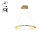 Auren goud hanglamp 62cm 50w led cct 3 kleur & 3 stappen dimmen(1x) - afbeelding 5 van  6
