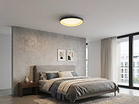 Auren zwart plafondlamp 62cm 50w led cct 3 kleur & 3 stappen dimmen(1x) - afbeelding 1 van  1