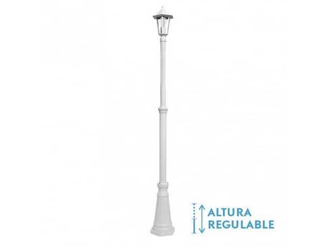 Auriga aluminium buitenvloerlamp, 1xe27 wit - afbeelding 1 van  4