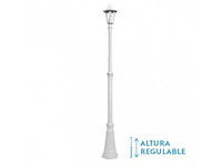 Auriga aluminium buitenvloerlamp, 1xe27 wit - afbeelding 1 van  4