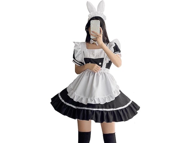 Aurueda maid dress cosplay-set - afbeelding 1 van  4