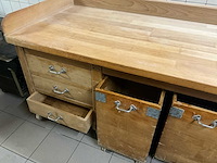 Authentieke bakkerij werkbank - massief - afbeelding 6 van  10
