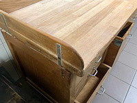 Authentieke bakkerij werkbank - massief - afbeelding 5 van  9