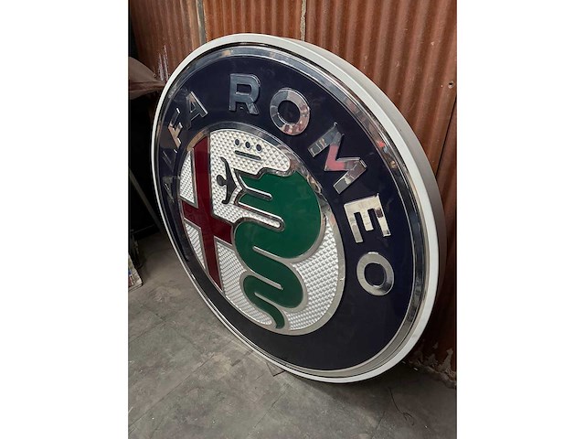 Authentique enseigne lumineuse alfa roméo xxl - various light equipment - afbeelding 4 van  5