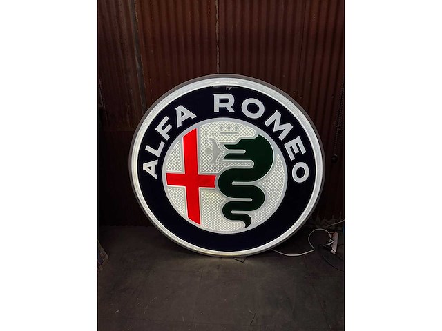 Authentique enseigne lumineuse alfa roméo xxl - various light equipment - afbeelding 5 van  5